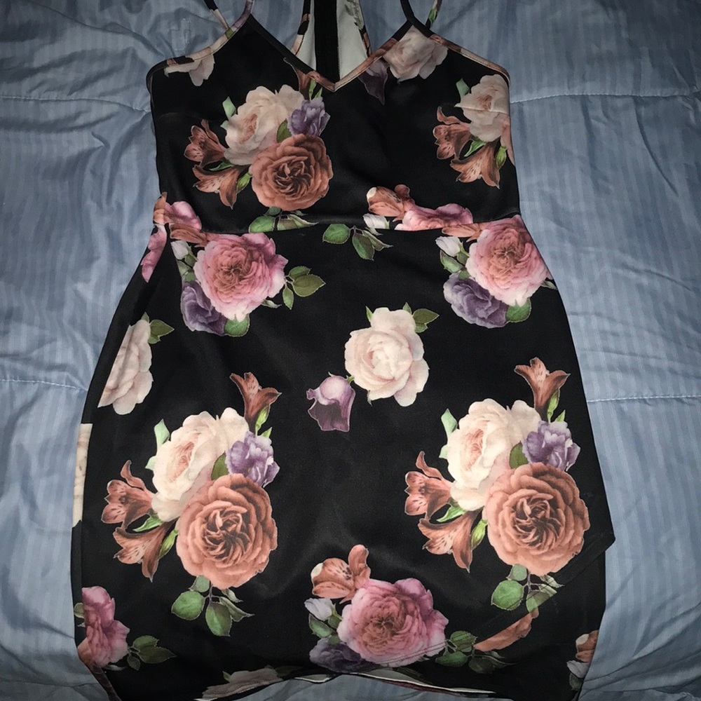 Brand new Black floral dress